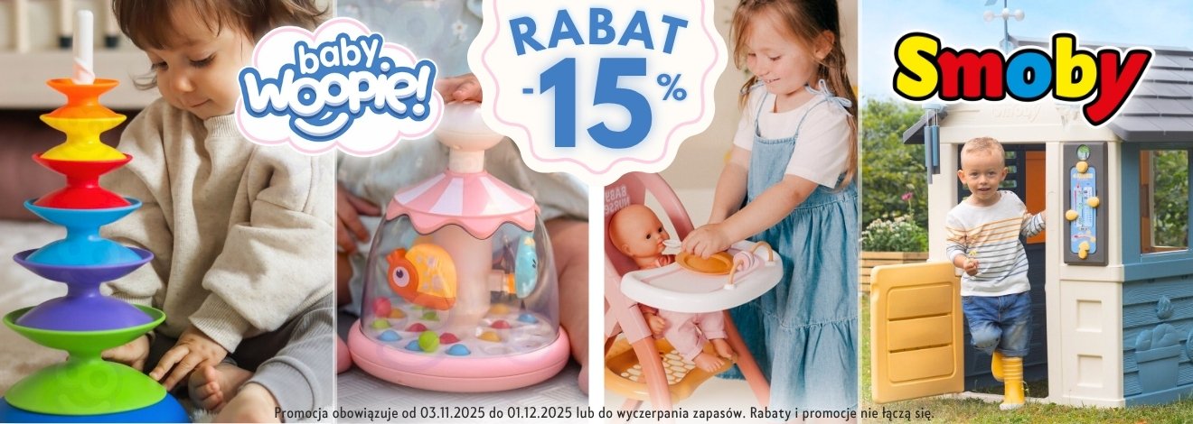 -15% Woopie Baby & Smoby